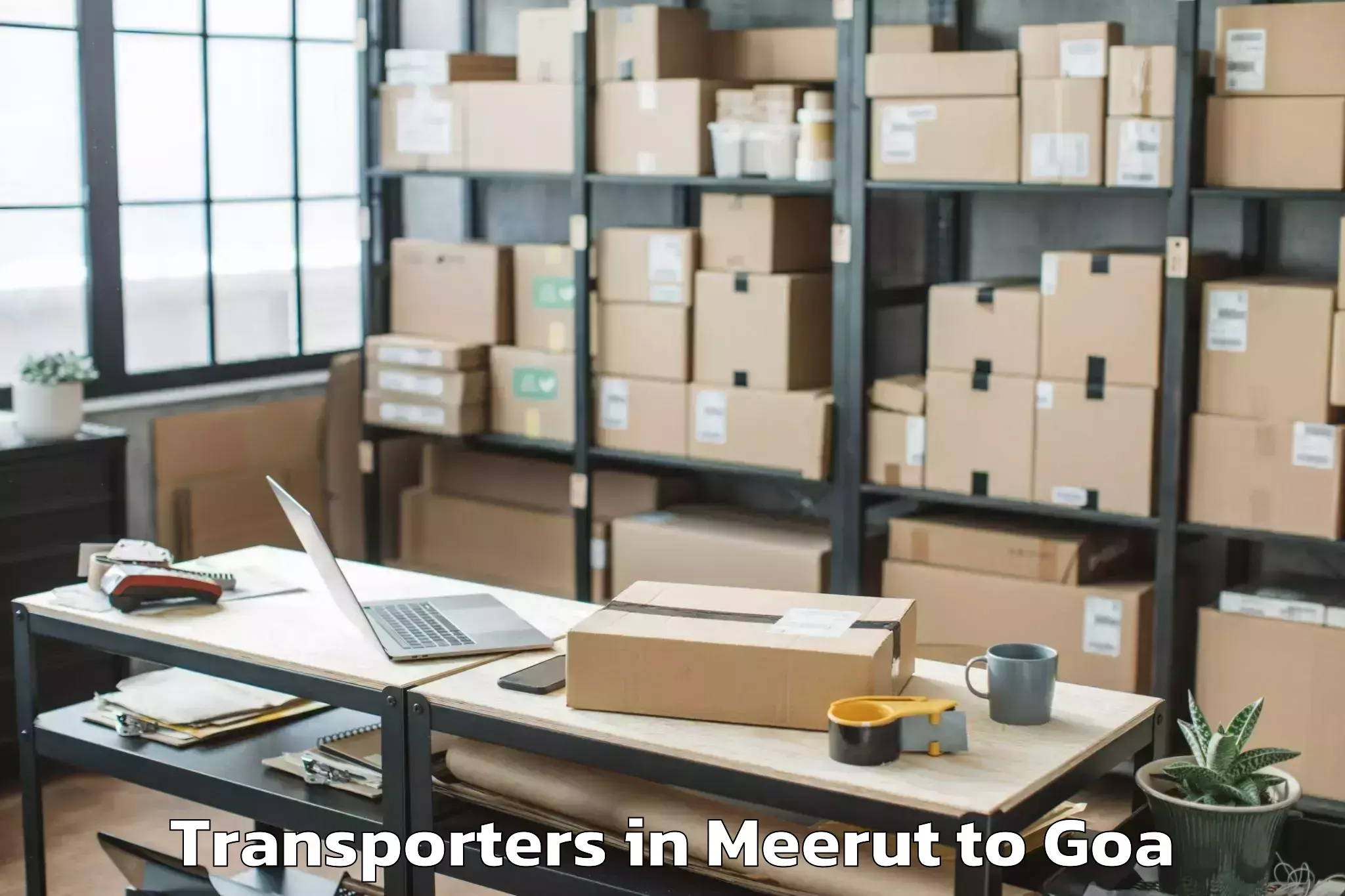 Easy Meerut to Goa Airport Goi Transporters Booking